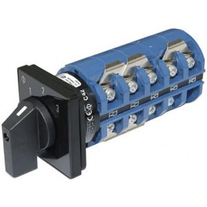 9077 - AC Rotary Switch - OFF + 3 Positions 240V AC 65A